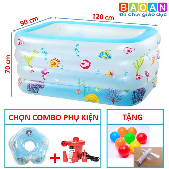 Bể bơi 4 tầng 1m2 thành cao 70 cm