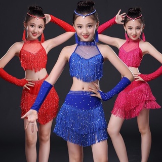 Đầm khiêu vũ latin cổ yếm đính hạt