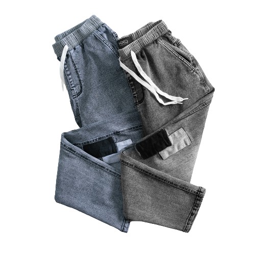 Quần jeans nam cao cấp hàng xuất dư - Màu ghi đen