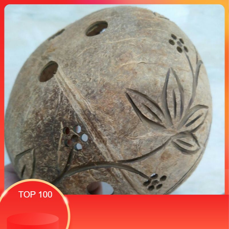 Chậu gáo dừa có hoa văn,,