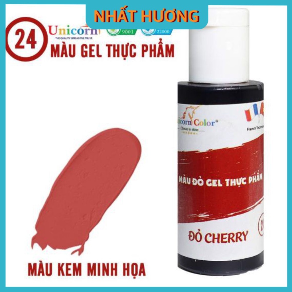 Màu Gel Đỏ Cherry Unicorn D24 28gr