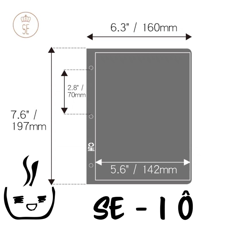 SHEET SE DÙNG CHO BINDER BÌA CÒNG A5-3 CÒNG