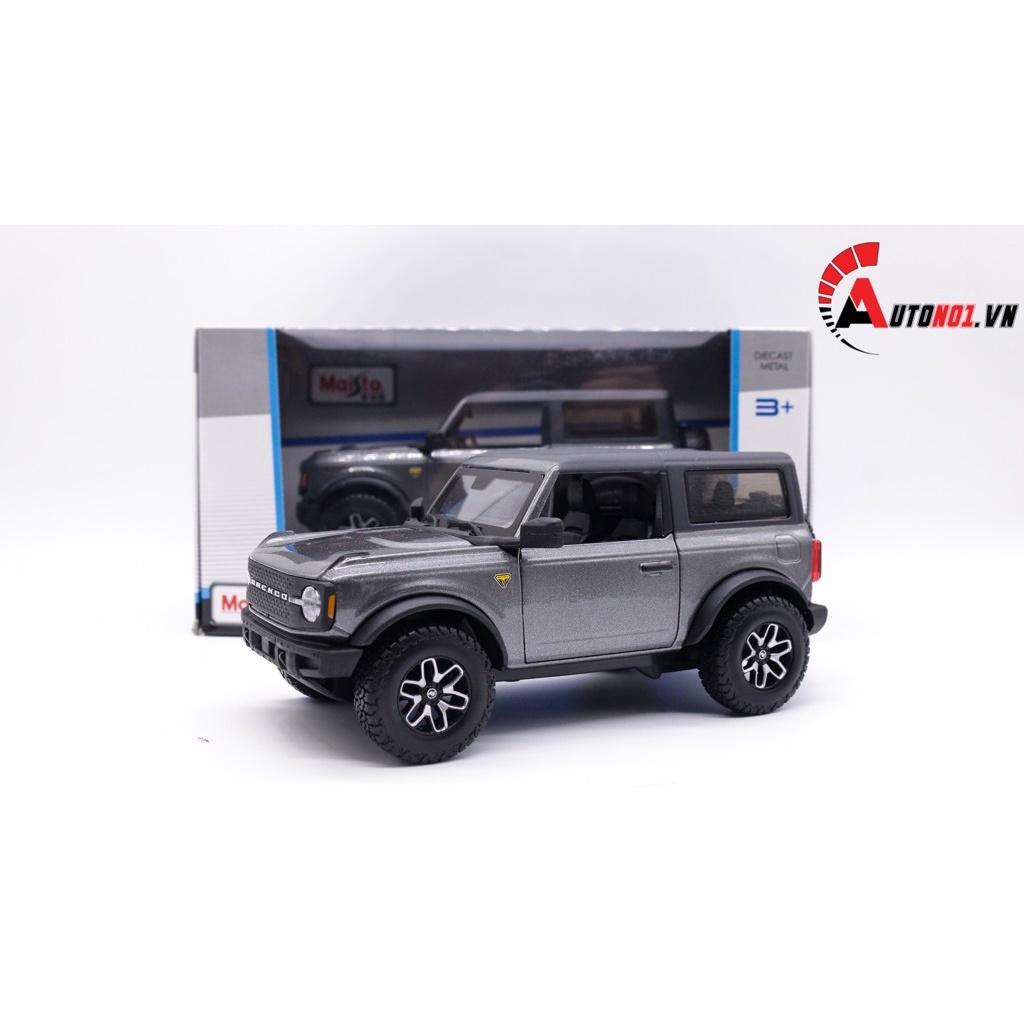 MÔ HÌNH XE FORD BRONEO BADLANDS 2021 GREY 1:24 MAISTO 7817