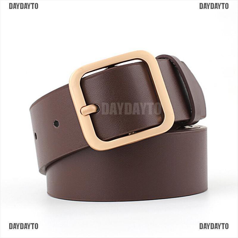 Thắt lưng da có khóa kim loại phong cách Boho cổ điển cho nữ