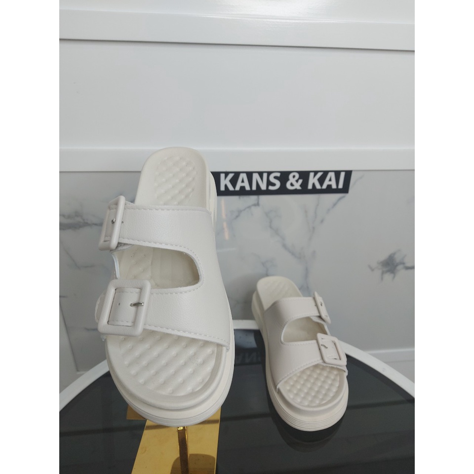 Sandal nữ KANS & KAI, Sandal phối 2 quai cao 4cm siêu xinh ms103