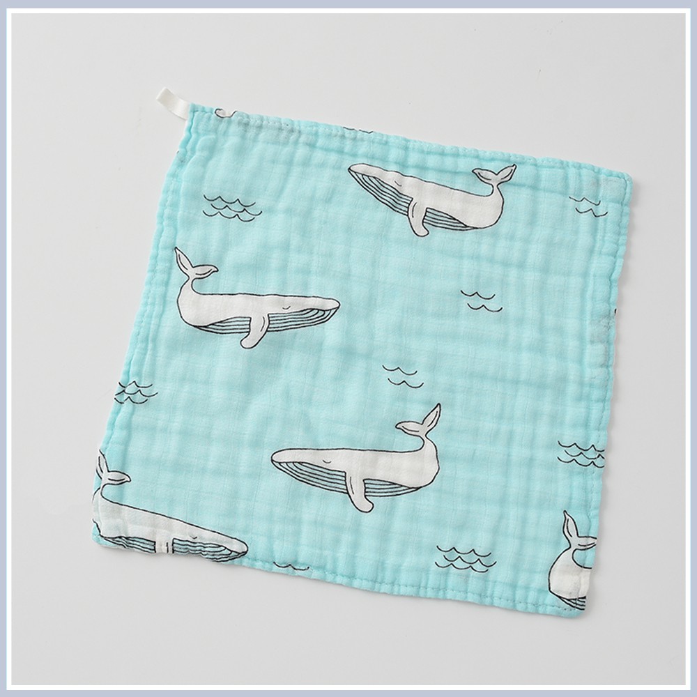 Set 3 khăn mặt xô sợi tre 🍄𝑭𝒓𝒆𝒆𝒔𝒉𝒊𝒑🍄 khăn xô 4 lớp Aden Anai cho bé (30x30cm)