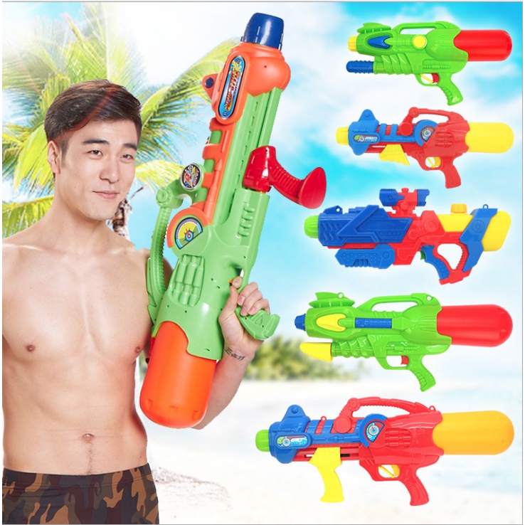 Súng Bắn Nước 2 Nòng Cỡ Lớn, Súng Nước 2 Vòi Áp Lực Loại To Bắn Xa - Đồ chơi trẻ em phun nước an toàn cho bé