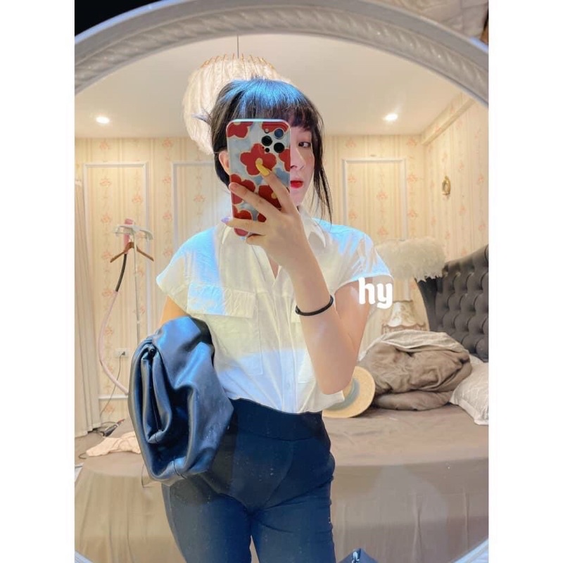 Áo sơ mi Gu tay hến form to