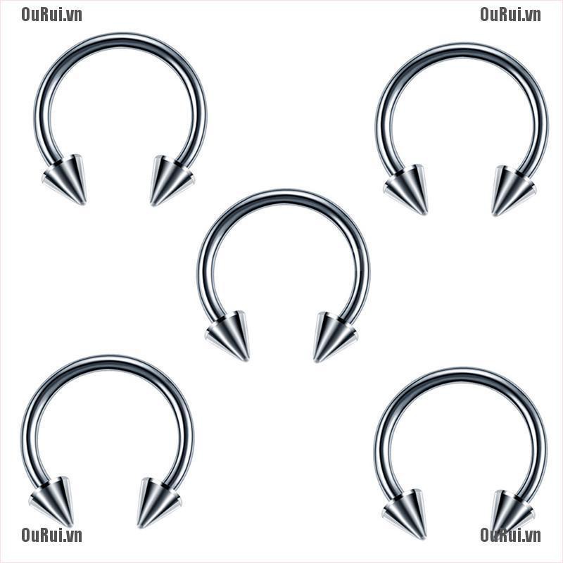 Bộ 60 Khuyên Xỏ Cơ Thể Bằng Kim Loại Cá Tính