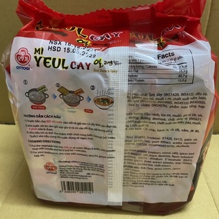 [5 Gói x120g] Lốc Mỳ Yeul Cay Ottogi