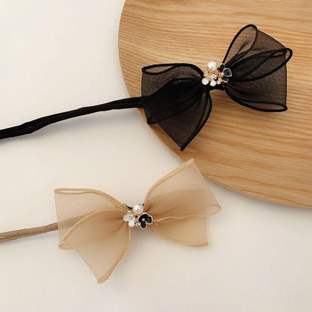 Dây Cột Tóc Đuôi Ngựa Phối Ruy Băng Kiểu Ngọt Ngào MIHAN1