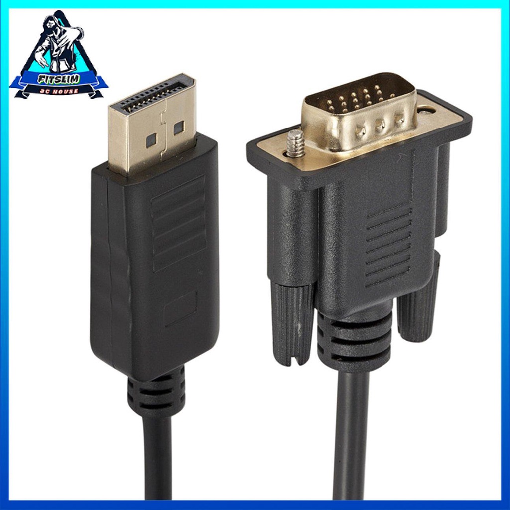 Bộ chuyển đổi Displayport sang Vga chuyển đổi đầu cắm Dp sang cổng Vga hiển thị 1080P