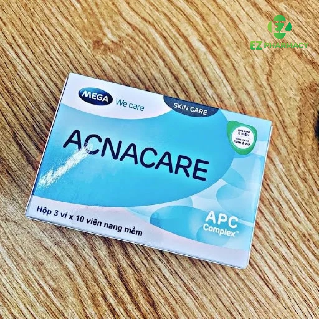 Viên Uống Acnacare Bổ sung kẽm hỗ trợ ngừa mụn, giảm tiết bã nhờn – Hộp 30 viên