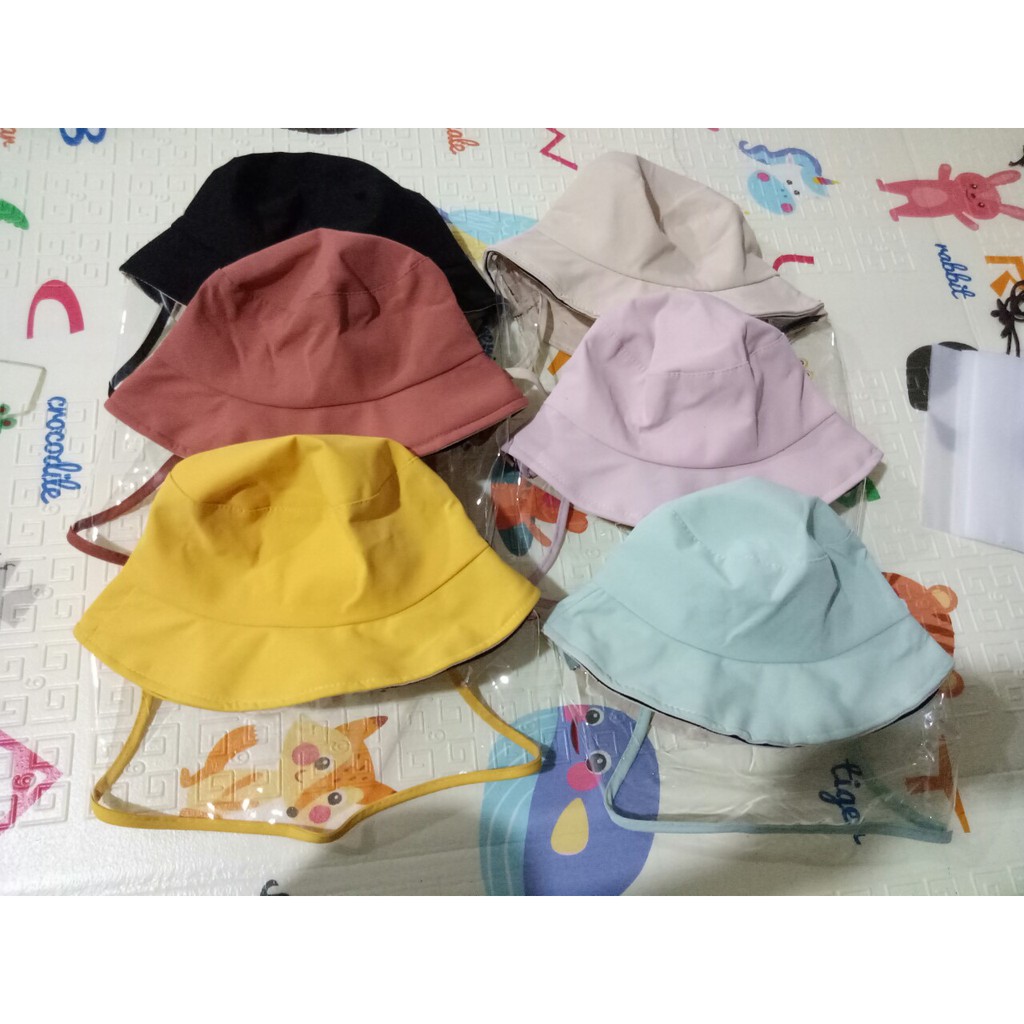 Mũ có tấm che chắn bụi, cho bé