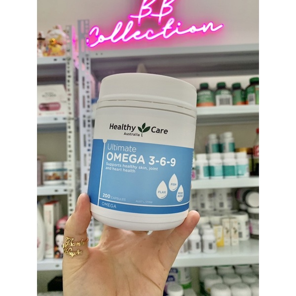 (Tem Chemist) Viên uống Omega 369 Healthy care, lọ 200 viên, Mẫu mới