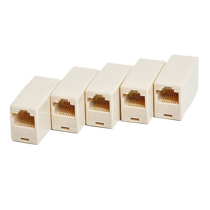 Đầu nối dài 2 đầu dây mạng Lan RJ45 nhựa cứng siêu bền, đảm bảo tốc độ kết nối