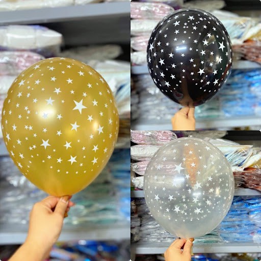 Bong Bóng In Sao Size 12in , Bóng In Hình Ngôi Sao Trang Trí Party, Sinh Nhật, Sự Kiện