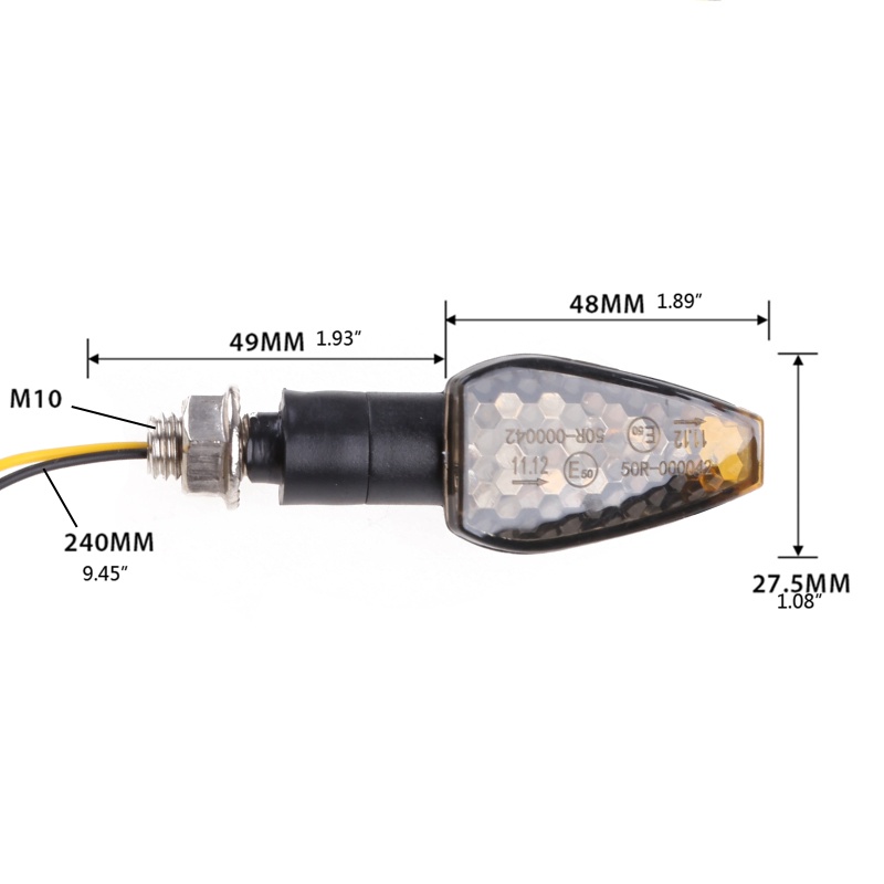Đèn LED Xi Nhan Mini Dáng Dài Chuyên Dụng Cho Xe Mô Tô