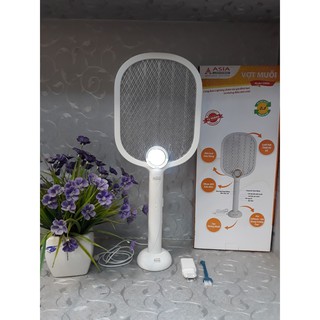 Vợt Muỗi ASIA Cao Cấp Kiêm Đèn Bắt Muỗi Đa Năng Tích Điện 2 Trong 1 Vợt Bắt Muỗi Hàng Việt Nam Chất Lượng Cao