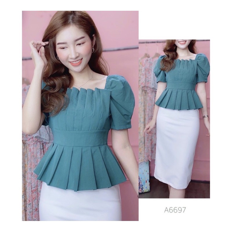 Áo kiểu peplum xinh