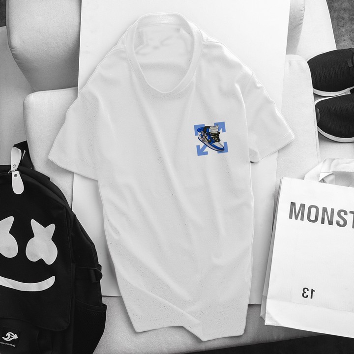 Áo thun nam tay ngắn❤️ Freeship 50k❤️ chất mềm mịn in giày NZ06 | BigBuy360 - bigbuy360.vn