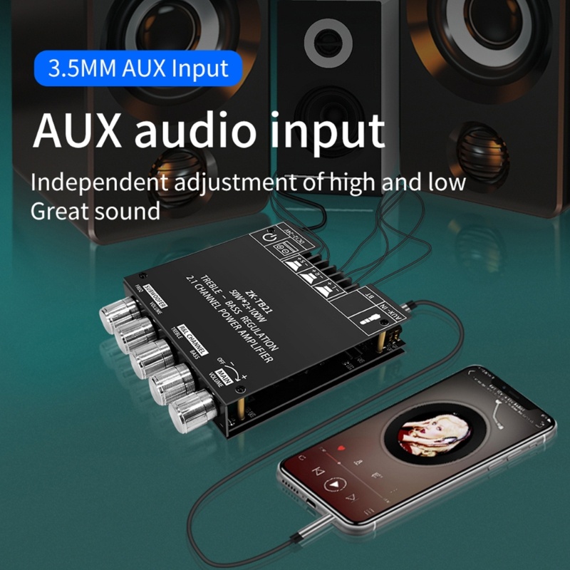 Mô Đun Khuếch Đại Âm Thanh Bluetooth 2.1 Kênh UTAKEE ZK-TB21 5.0 Chuyên Dụng
