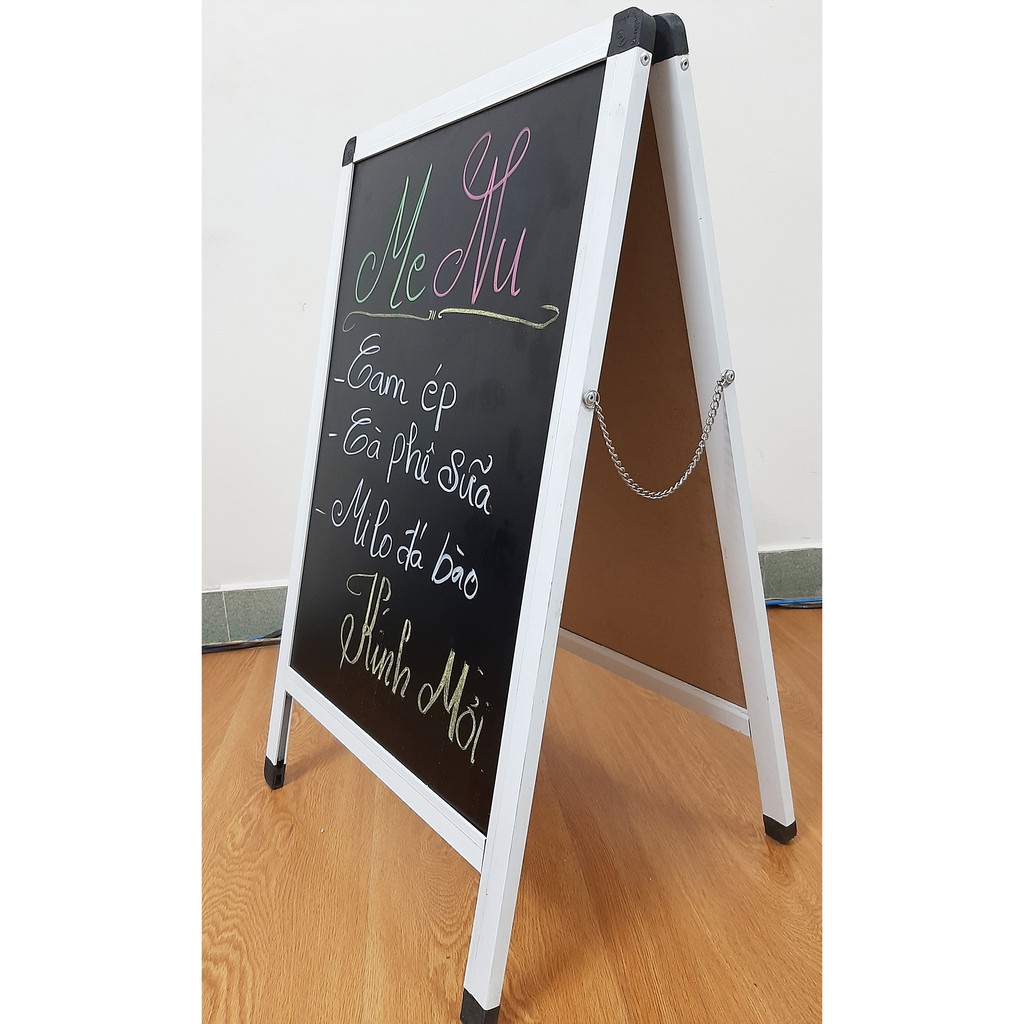 Bảng đen kiểu chữ A chuyên dụng làm bảng quảng cáo viết tốt, lau dễ, mẫu mã đẹp, giá rẻ mã A4565M