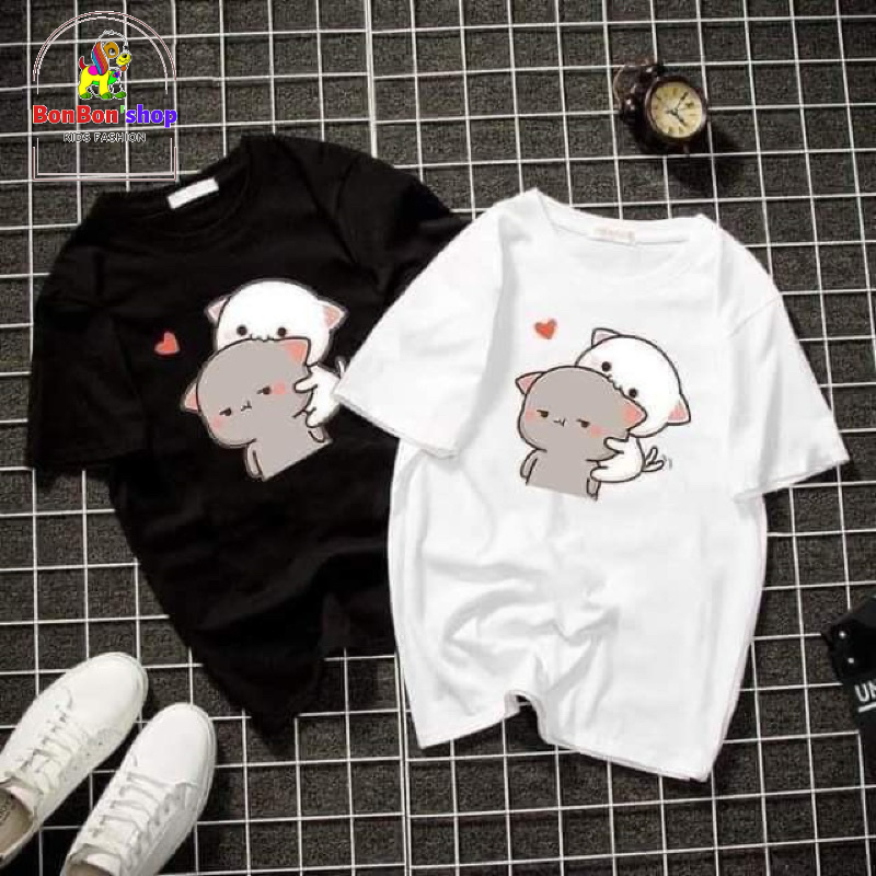 AM11(ảnh thật + video) áo thun nữ tay ngắn in hình 3d chú mèo cute giá xưởng