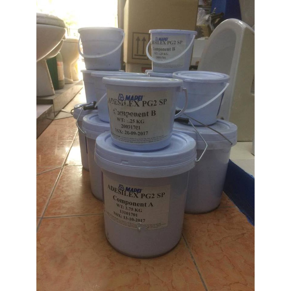 Adesilex PG2 - Bộ 5kg - Keo Epoxy 2 thành phần gắn đá, kim loại, nhựa..