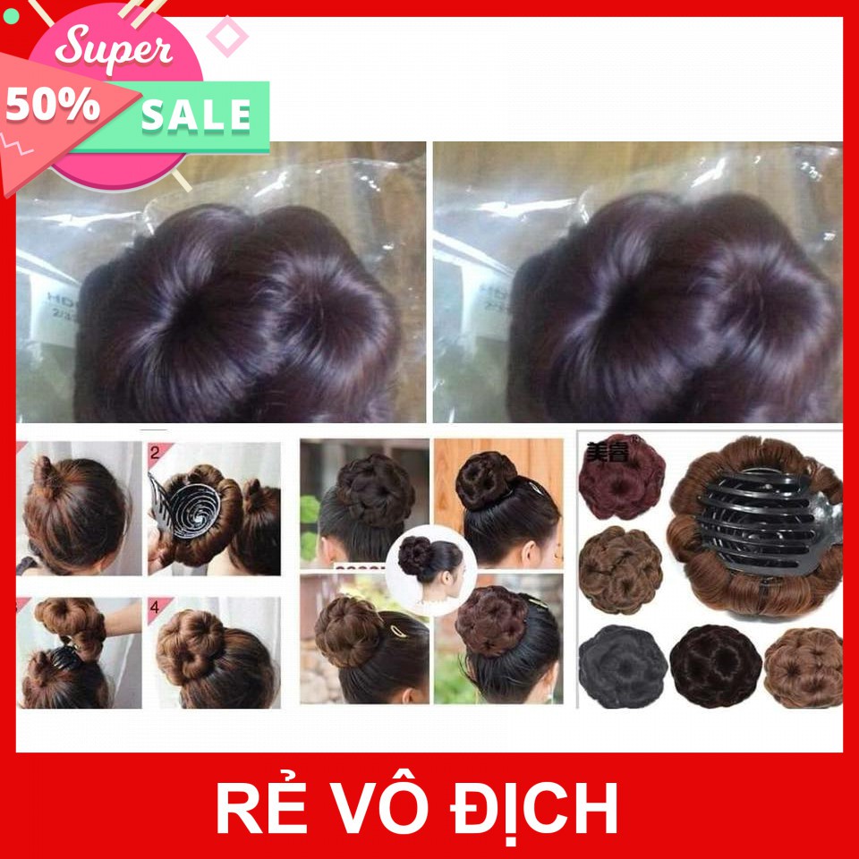 [Hot]-BÚI TÓC HÌNH HOA TRÀ