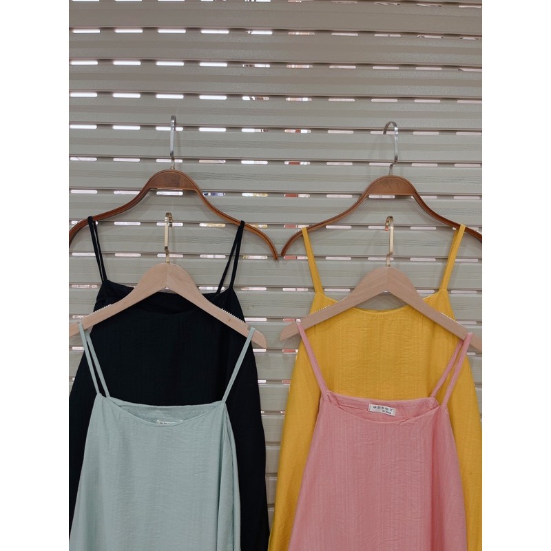 Bán sỉ - Váy 2 dây V01- Đầm Maxy suông chất đũi mát đủ 4 mầu giá tại xưởng