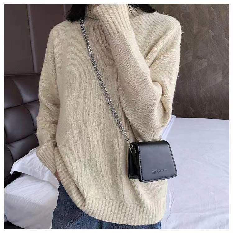 Túi đeo chéo mini dây xích thời trang dành cho nữ