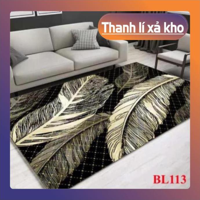 chăn ga giá rẻ Thảm trải sàn Sofa trang trí phòng khách Bali in 3D Nhung nỉ lì cao cấp phong cách hiện đại BL113