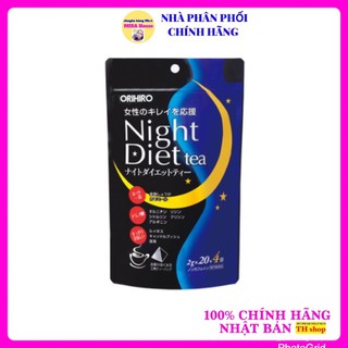Trà Giảm Cân Orihiro Ban Đêm Night Diet Tea Nhật Bản Hỗ Trợ Giảm Cân 20 gói 24 gói