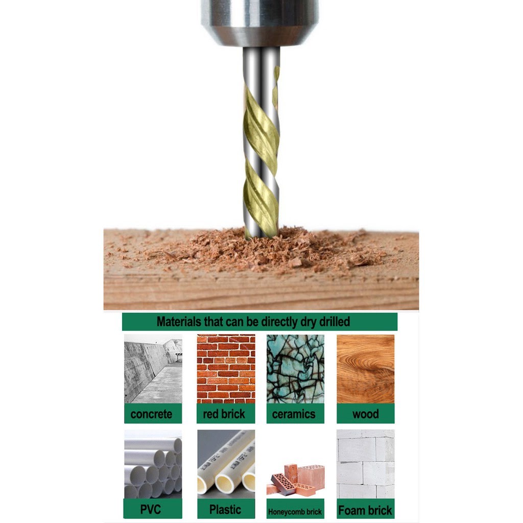 Mũi khoan đa năng kính đá gạch men Kapusi Bộ 5 chi tiết BMKDN-5CT-KPS