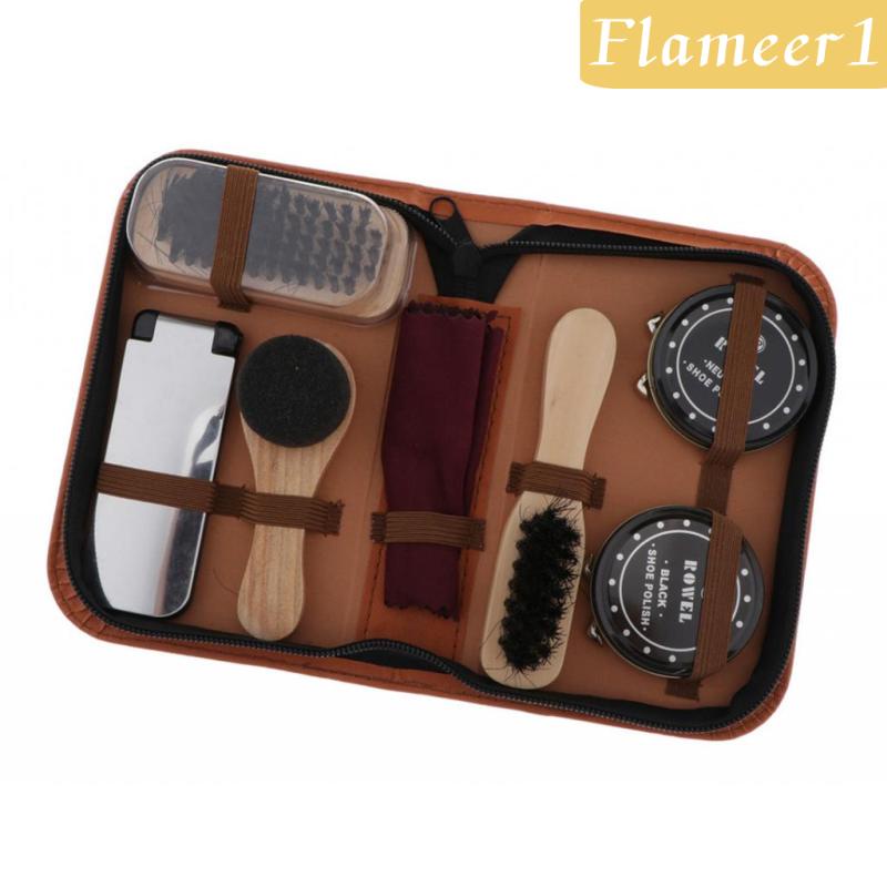 [Flameameer1] Bộ Dụng Cụ Đánh Bóng Giày Da Chuyên Nghiệp