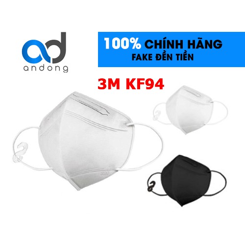 1 Chiếc Khẩu Trang KF94 Hàn Quốc 3M 9013 Móc treo Không đau tai