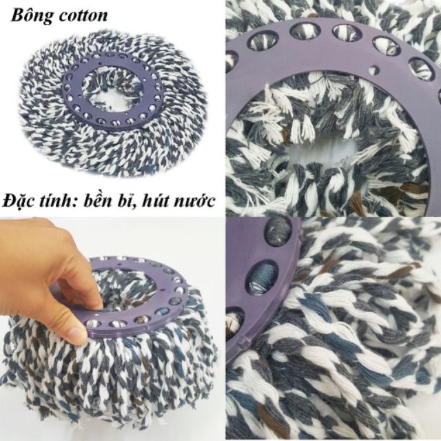 Bông lau nhà cotton siêu thấm hút, giúp sạch nhà