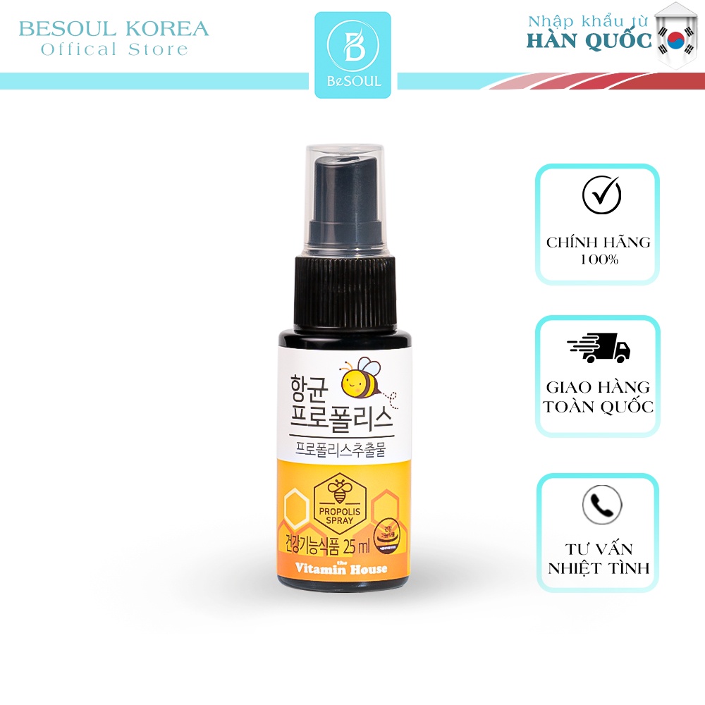 Xịt Họng Kháng Khuẩn Keo Ong Chính Hãng Nhập Khẩu Hàn Quốc
