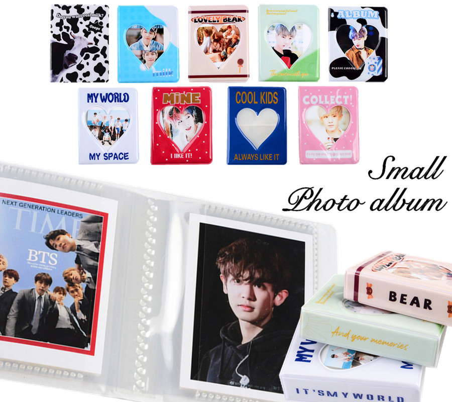 Album ảnh mini 36 ngăn thích hợp đựng ảnh thẻ lomo phong cách Hàn Quốc dành cho Fuji Instax 7s 8 25 50s