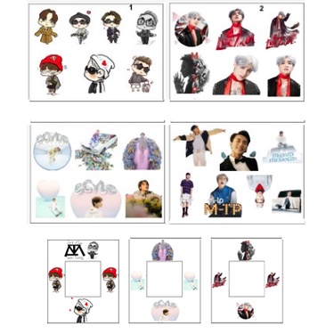 sticker sơn tùng mtp cắt rời size to SCI26 có bao giấy sticker cute sticker dễ thương bullet journal