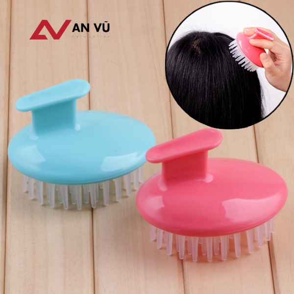 Lược Gội Đầu - Lược Silicone Massage Da Đầu Thúc Đẩy Lưu Thông Máu, Tẩy Da Chết 5772
