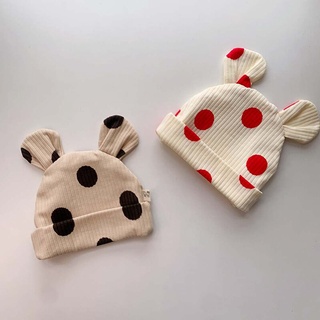 Mũ Beanie Chấm Bi Dễ Thương Cho Bé