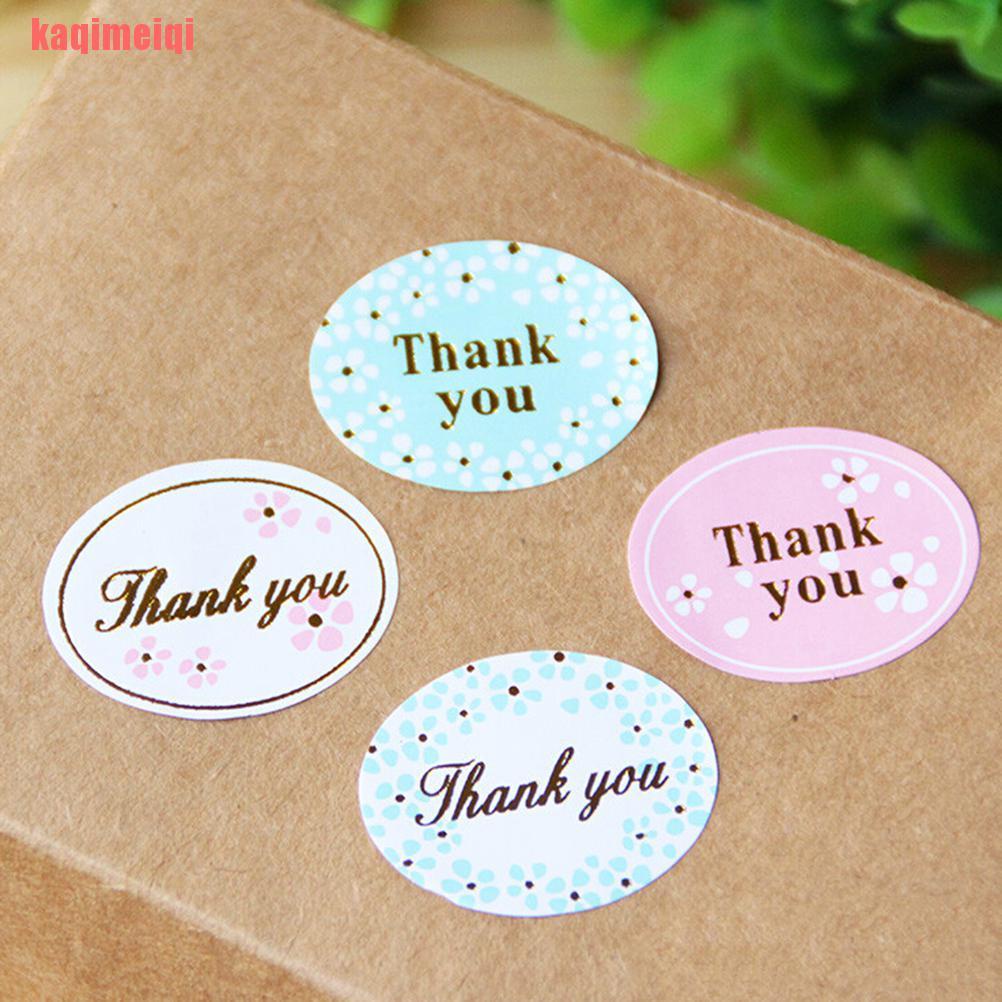 Bộ 24 Miếng Dán Hình Oval In Chữ Thank You Màu Vàng Mới Trang Trí Tiệc Cưới