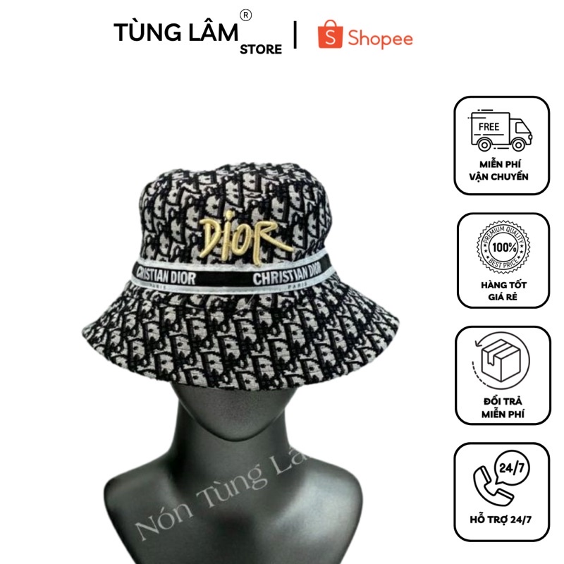 Mũ bucket hoạ tiết Di.o cao cấp form nam nữ