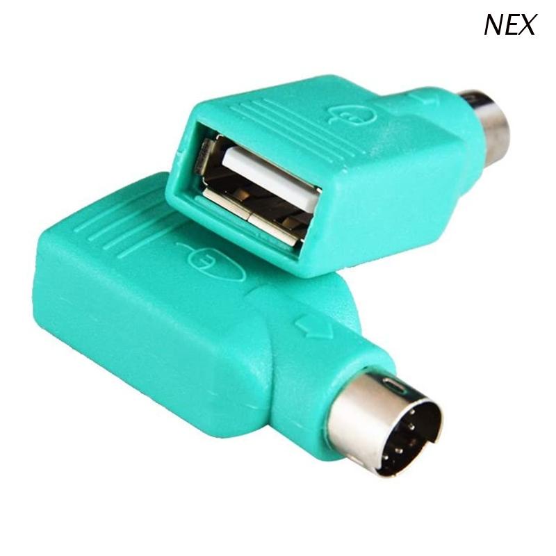 Bộ 2 Đầu Chuyển Đổi PS2 Male Sang USB A Female