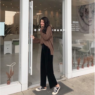 [M44][Quần] Quần culottes nhung nữ dài (MISCOCOLY)