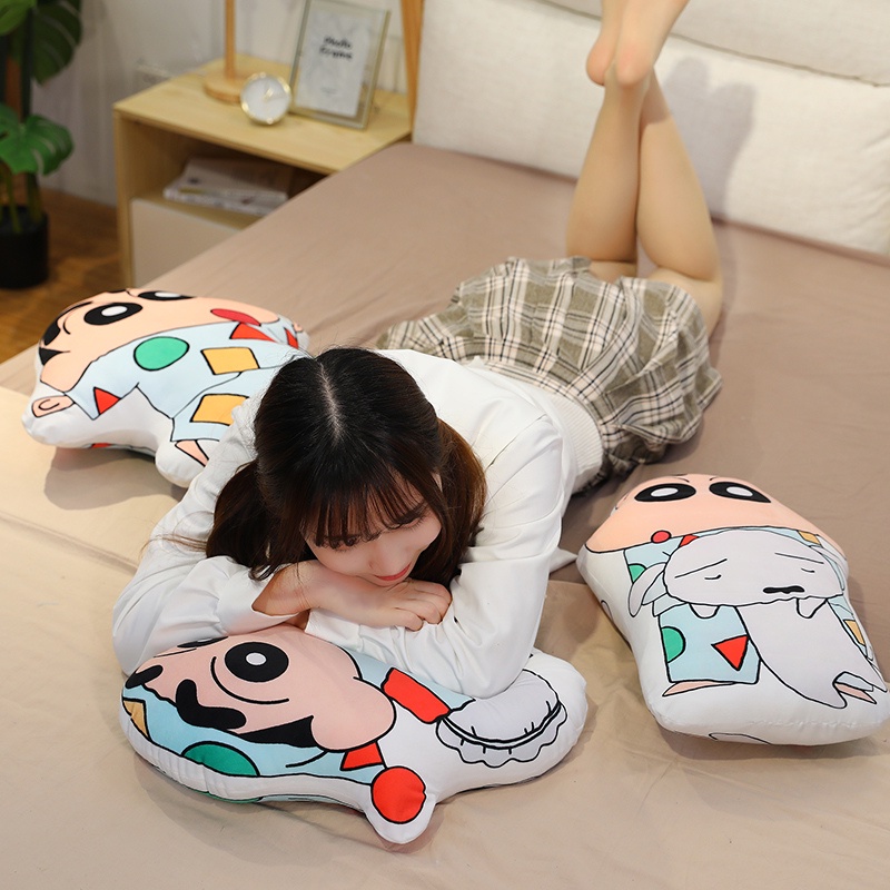 ❤Gối Ôm Nhồi Bông Hình Cậu Bé Bút Chì Shin-chan Hoạt Hình 45 / 60cm