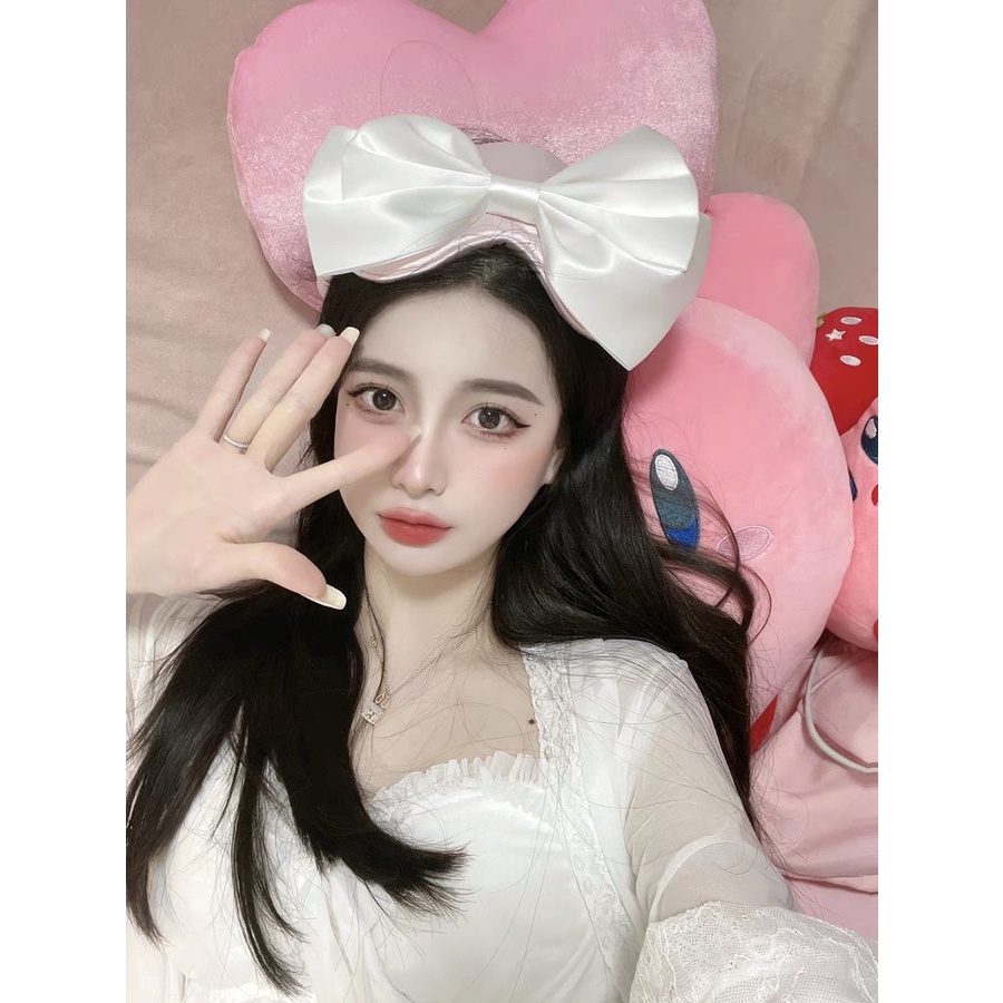 Chúc công chúa ngủ ngon! Mặt Nạ Che Mắt Thoải Mái Thoáng Khí Hình Nơ Dễ Thương