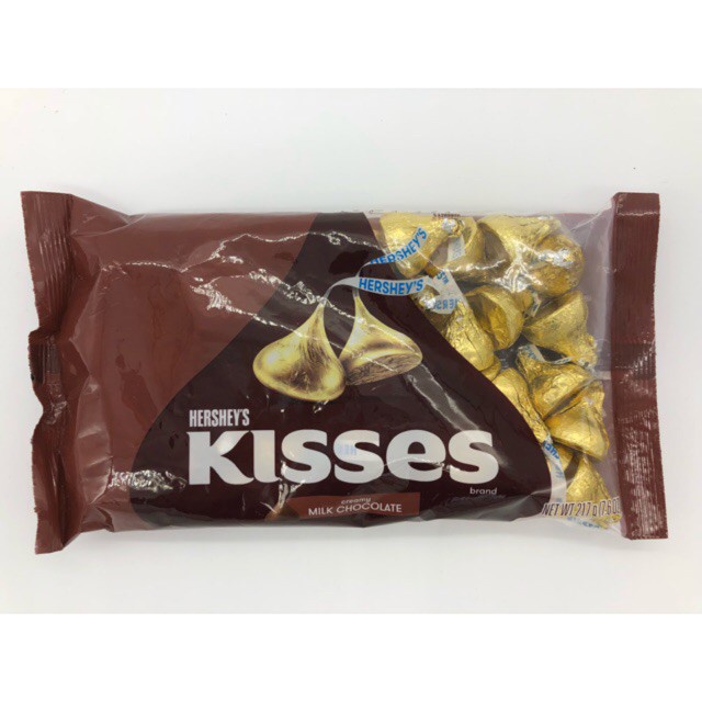 Sôcôla HERSHEY'S Kisses Sô cô la đen / Hạnh nhân / Halzenuts / Cookies &amp; Creme Túi 315g - hsd 7/2022